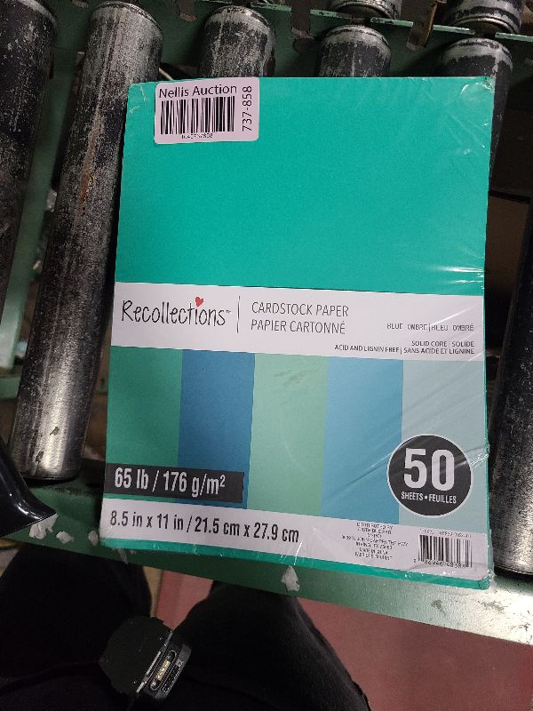 Photo 1 of 50 Sheets 8.5” x 11” Blue Ombre Cardstock Paper by Recollections - Acid and Lignin Free Paper for Scrapbooks, Arts & Crafts - 1 Pack
