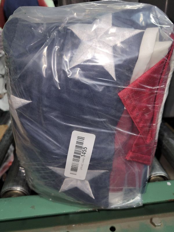 Photo 1 of 5x8 ft American Flags for Outside - Outdoor US Flag with Embroidered Stars and Sewn Strips | Outdoor Flags & Banners with Metal Grommets | Outdoor American Flag Heavy Duty | Lenex