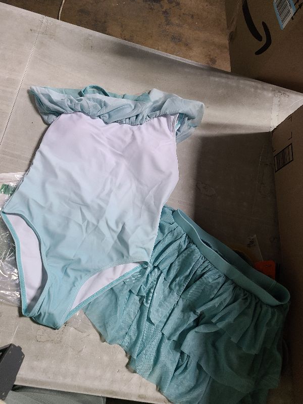 Photo 1 of 
4.4
4.4 out of 5 stars
(19)
Mikrdoo Girls One Piece Swimsuit with Skirt One Shoulder Ruffle Bathing Suit Beach Outfits 9-10