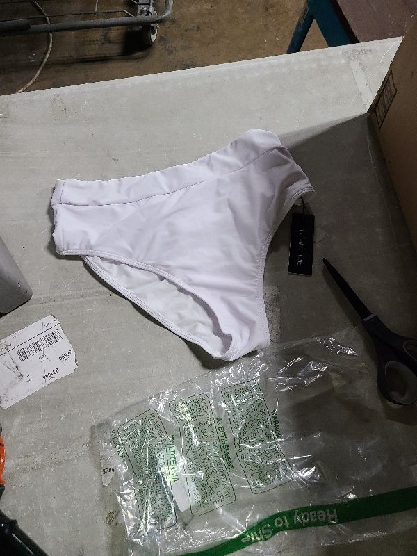 Photo 1 of  Women Bathing Suit Bottoms - High Waisted Bikini Bottoms Full Coverage Tummy Control Swim Bottom M