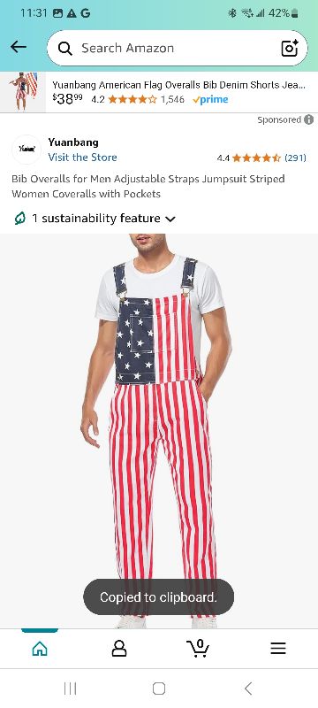Photo 1 of  Overalls for Men Adjustable Straps Jumpsuit Striped Women Coveralls with Pockets M