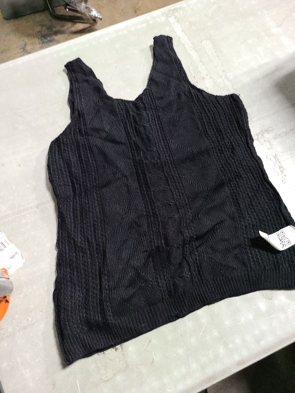 Photo 1 of  Women's V Neck Knit Tank Tops 2025 Summer Casual Sleeveless Shirts Sweater Vest L 