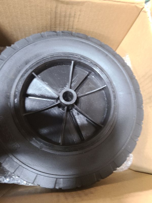 Photo 1 of 72-108 Wheels Replaces for Oregon, 8 Inch Universal Wheels Tires Compatible with Craftsman AYP MTD Lawn Mower, Radio Flyer Wagon, BBQ Grill, Hand Truck, and Lawn Sprayer, 2 Pack, Black