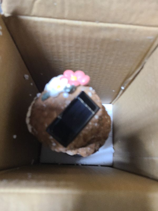Photo 1 of 1 KINGO Fake Owl Decoy, Bird Deterrents for Outside, Solar Powered LED Eyes & Ultrasonic Deterrent, Scarecrow Owl Decoys to Scare Birds Away, Bird Repellent Devices Outdoor, Resin Garden Statues
