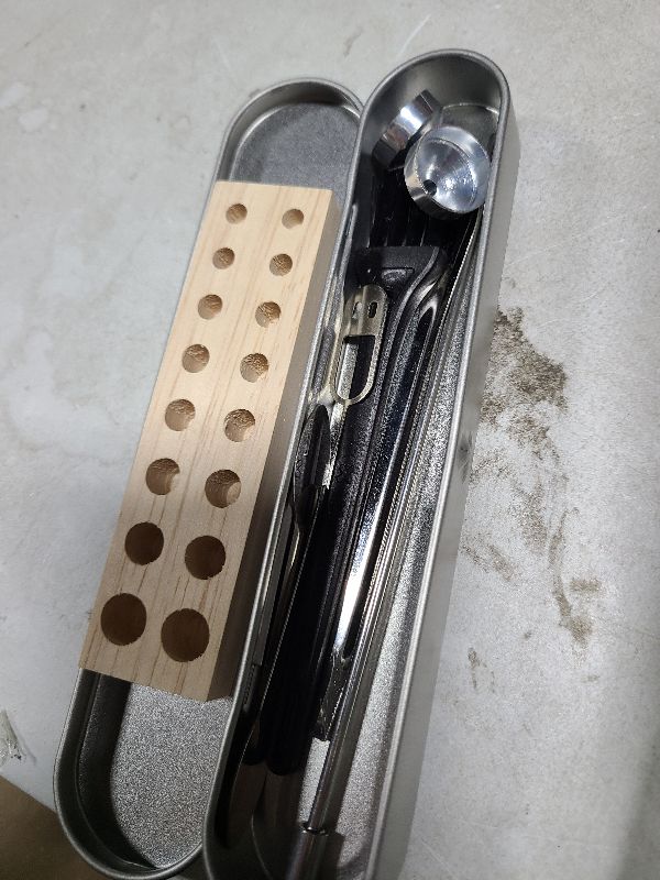 Photo 1 of 10 Pcs Lab Tool Kit with Lab Spoon, Lab Scoops, Micro Funnels, Filling Tray for Lab Tube #000 00 0 1 2 3 4 5
