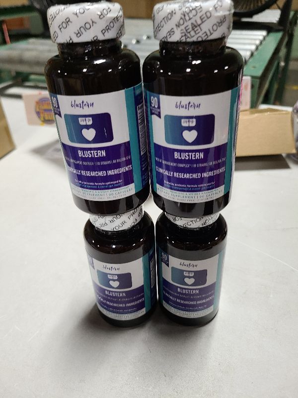 Photo 1 of  BLUSTERN Natural Weight Management Complex 90 Caps 68 BILLION CFU Pack 4 9