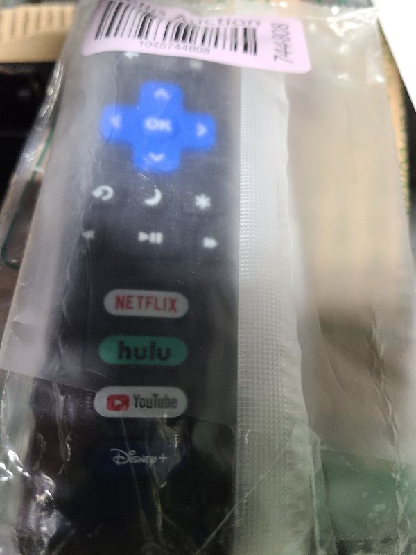Photo 1 of (Pack of 1) Replacement-Remote-Control for Roku-TV,Compatible for TCL Roku/Hisense Roku/Onn Roku/Philips Roku Smart TVs(Not for Roku Stick and Box)