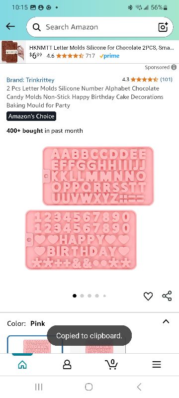 Photo 1 of  Pcs Letter Molds Silicone Number Alphabet Chocolate Candy Molds Non-Stick Happy Birthday Cake Decorations Baking Mould for Party 2 pcs 