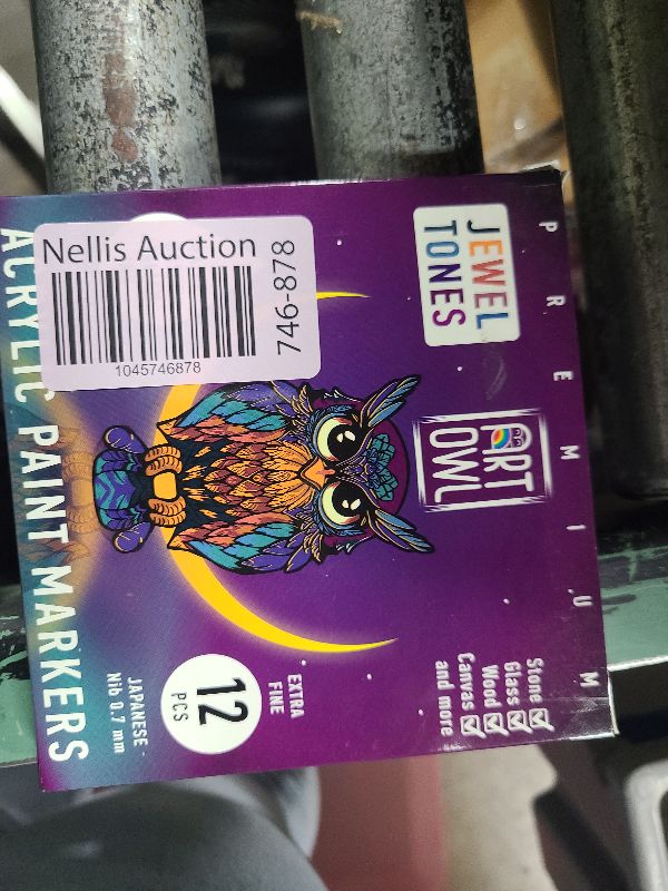 Photo 1 of 12 Jewel Tones Acrylic Paint Pens – Extra Fine Tip Markers Set. Art Supplies for Paper, Crafting, Glass, Canvas, Rock Painting, Card Making, Coloring and DIY