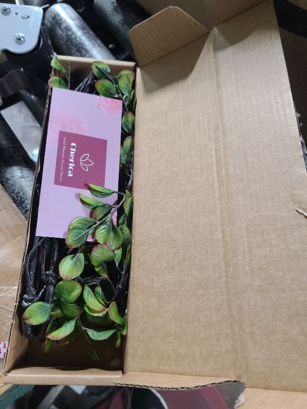 Photo 1 of 4 Pcs Artificial Ficus Branches Faux Eucalyptus Stems, 47.2 Inch Fake Greenery Stems Artificial Plants for Vase Filler Decoration, Fake Leaves Branches Centerpieces Decor