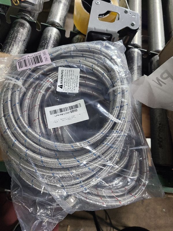 Photo 1 of 15 FT Washing Machine Hose,Long Washer Water Supply Hoses Hot And Cold Connection(2Packs),Washer Machine Hose Universal Fit for All Standard Wash Machines-by MIFLUS