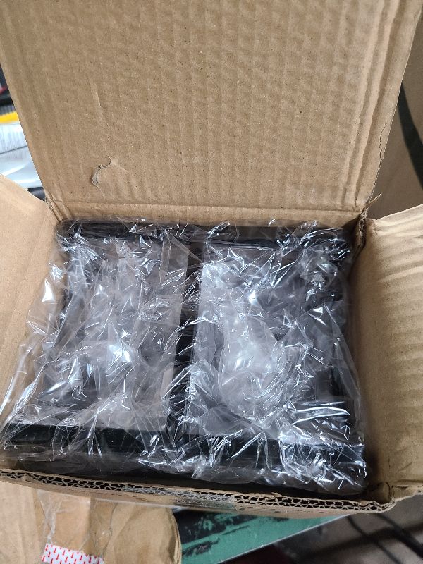 Photo 1 of 4 Pack Kitchen Plate Holder Organizer for Cabinet Space Saver Dinner Dish Plate Storage Rack Upright Dish Drying Racks Metal Dish Racks Stand for Cupboard and Countertop 2 Large 2 Small Black