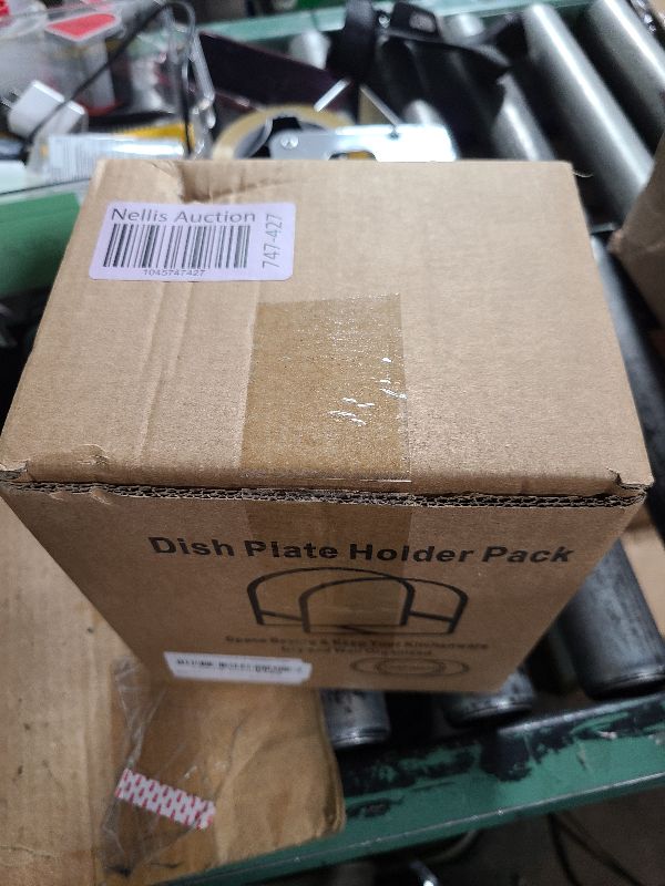 Photo 1 of 4 Pack Kitchen Plate Holder Organizer for Cabinet Space Saver Dinner Dish Plate Storage Rack Upright Dish Drying Racks Metal Dish Racks Stand for Cupboard and Countertop 2 Large 2 Small Black