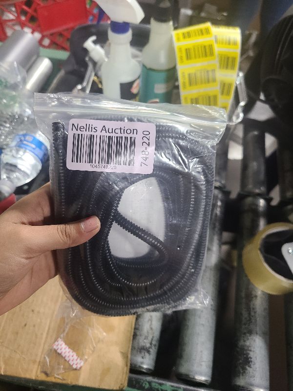 Photo 1 of 1/4 Inch Wire Loom Split Tubing - 16.5ft Cord Protector Electric Wires Covers, Automotive Wire Flexible Conduit, Plastic Wire Cover