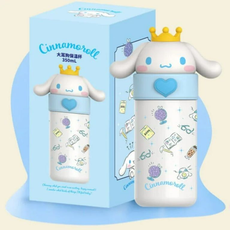 Photo 1 of 350ML Cartoon Sanrio Thermos Bottle Cinnamoroll My Melody Kuromi Stainless Steel Hot Water Bottle Portable Non-Slip Girls Gift