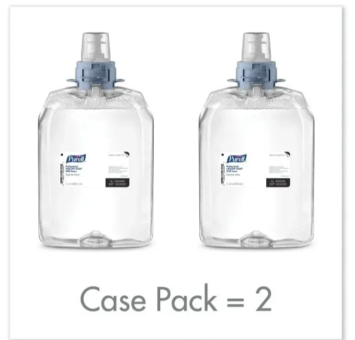 Photo 1 of 2 Pack Purel 5213-02 Healthy Soap Mild Foam 2000mL/67 oz Refills for FMX-20