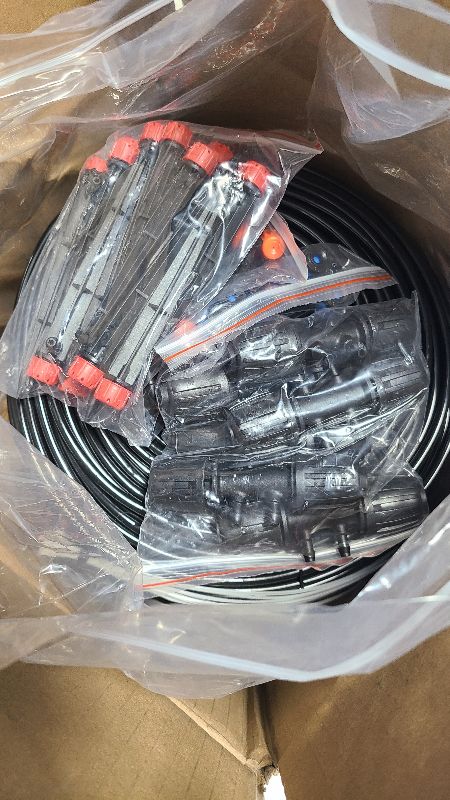 Photo 1 of 240FT Drip Irrigation System,Automatic Drip Irrigation Kit with 1/2 inch Hose 1/4 inch Distribution Tubing and Accessories,for Lawn Raised Bed Greenhouse Plant Watering System