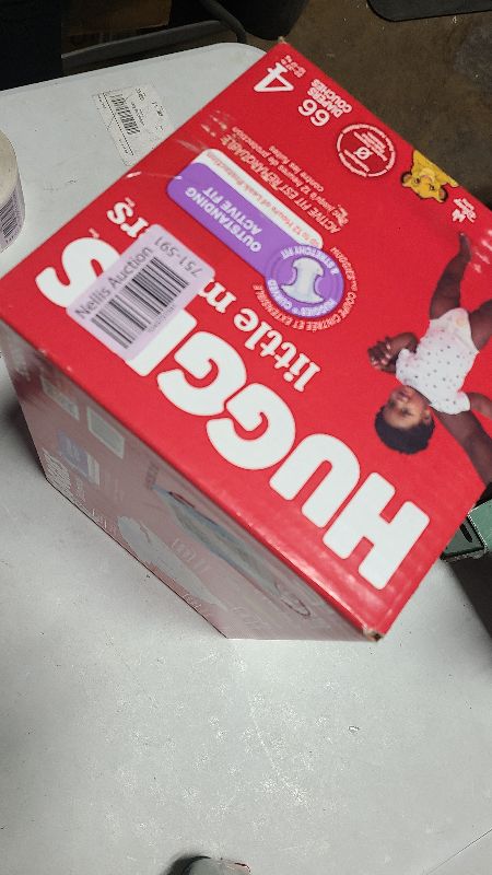 Photo 1 of Huggies Little Movers Baby Diapers, Size 4 (22-37 lbs), 66 Ct, Packaging May Vary