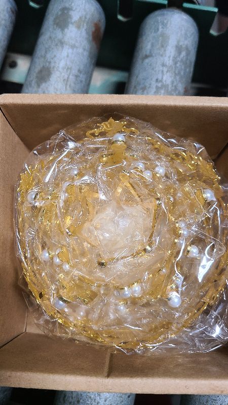 Photo 1 of 4 PCS Crown Cake Topper, Gold Mini Crown Flower Arrangements Bouquet, Crystal Pearl Vintage Tiara Small Baby Princess Crown for Birthday Wedding Party Baby Shower Decor Boys and Girls