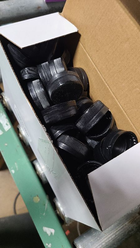 Photo 1 of 100 Pcs Caps for Empty Juice Bottles, Tamper Seal Lids 38 mm Plastic Bottle Caps Container Lids Bottle Caps for Crafts DIY, 4, 8,12, 16, and 32 oz Container(Black)
