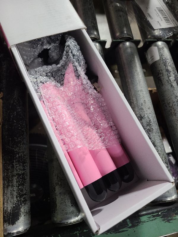 Photo 1 of 3 Barrel Curling Iron Hair Crimper: Birthday Gifts for Women Aleath Dual Voltage Adjustable Temperature Three Barrels Hair Waver - Ceramic 1 inch Curler Wand