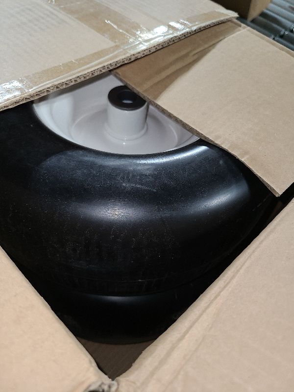 Photo 1 of 13x6.50-6 Lawn Mower Tires Flat Free, 3/4" Bore ID, 13x6.5-6 Zero Turn Mower Front Tires, 13x6.5-6 Solid Rubber Riding Lawn Mower Front Tire and Wheel, 4"-7.1" Centered Hub (2 Pack)