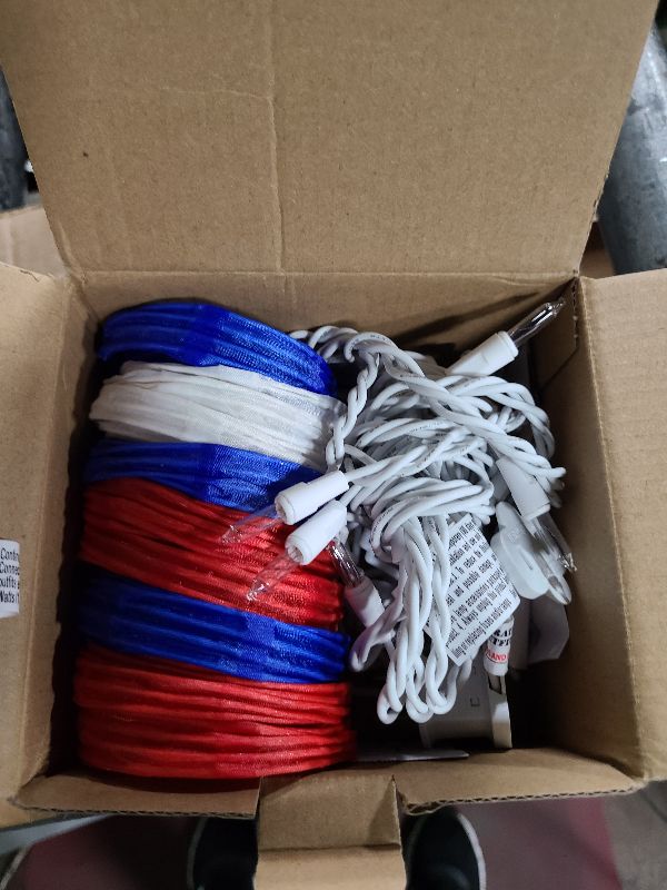 Photo 1 of 8.5Ft Red White Blue Lantern String Lights, 4th of July Decor Lights with 10 Red White Blue Lanterns Light Connectable Patriotic Outdoor Lanterns Light for Independence Day President Memorial Day