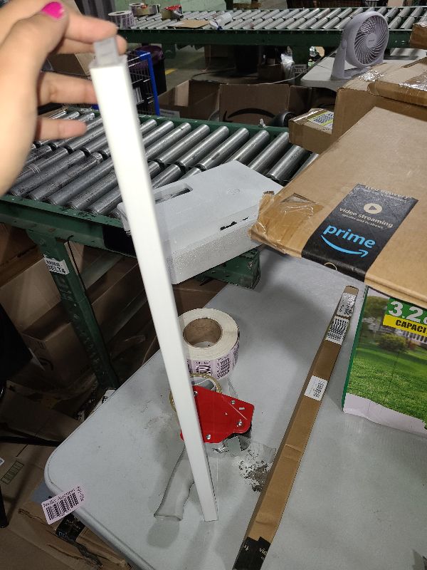 Photo 1 of 24-Inchs Towel Bar Spring End Wall Mount Adjustable Replacement Towel Bar for Bathroom and Kitchen Towel Storage(White Reliable Plastic)