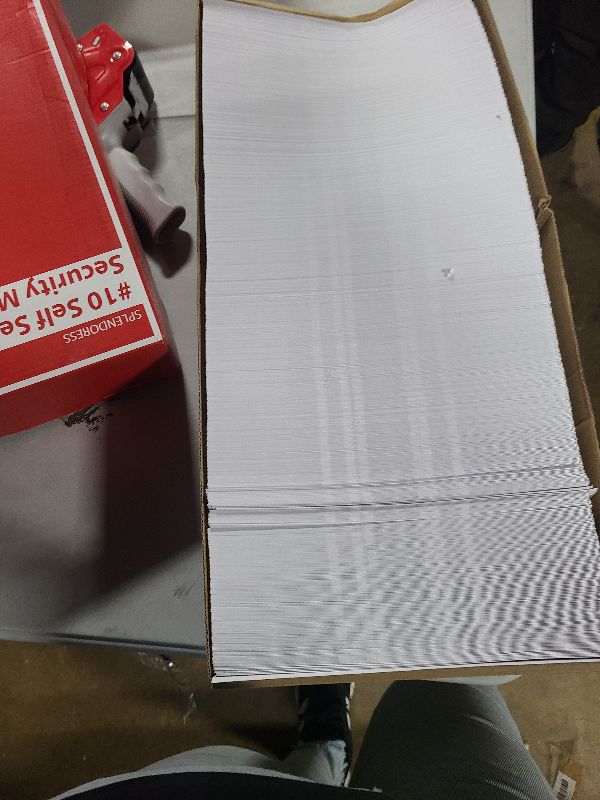 Photo 1 of #10 Envelopes Letter Size Self Seal | 1,000 Business Mailing Security Peel and Sealing Envelope | 100% Tinted | no 10 White Windowless Legal Regular Plain Envelops Pack | 4-1/8 x 9-1/2 Inches | 24 LB