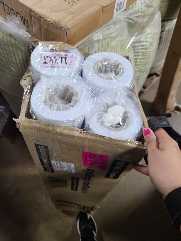 Photo 1 of 36’’ x 150’ Plotter Paper (New & Premium 4 Rolls) 20 lb Uncoated 96 Bright White (75 GSM with 2’’ Core) CAD Paper Rolls For Engineers, Architects, Copy Service Shops w/Inkjet Printers