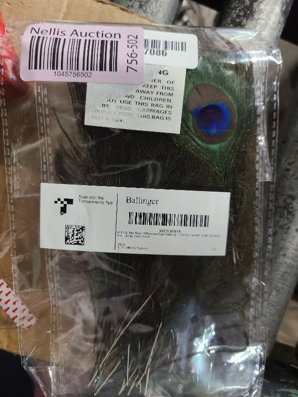 Photo 1 of 24 PCS Real Natural Peacock Eye Feathers 10-12 inch for DIY Craft, Wedding and Holiday Decorations