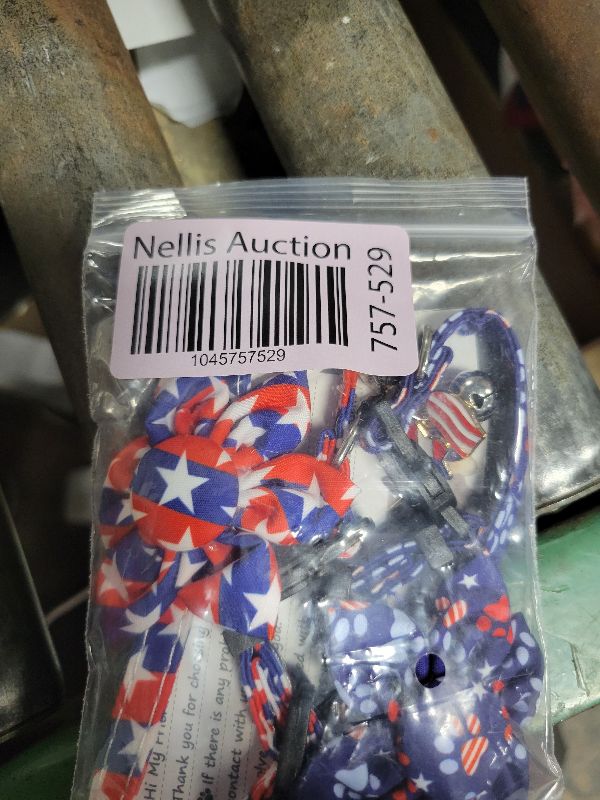 Photo 1 of ADOGGYGO American Flag Cat Collars with Removable Flower Bell, Adjustable Red Blue 4th of July Flag Pattern Floral Collars for Cats Kittens