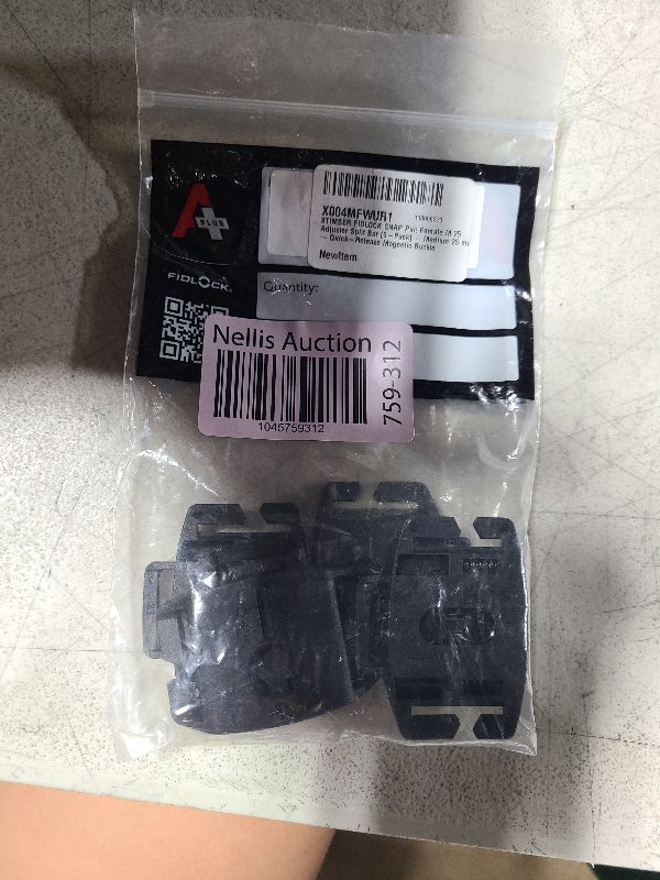 Photo 1 of 8TIMBER FIDLOCK SNAP Pull Female M 25 Adjuster Split Bar [5-Pack] — Medium 25 mm — Quick-Release Magnetic Buckle