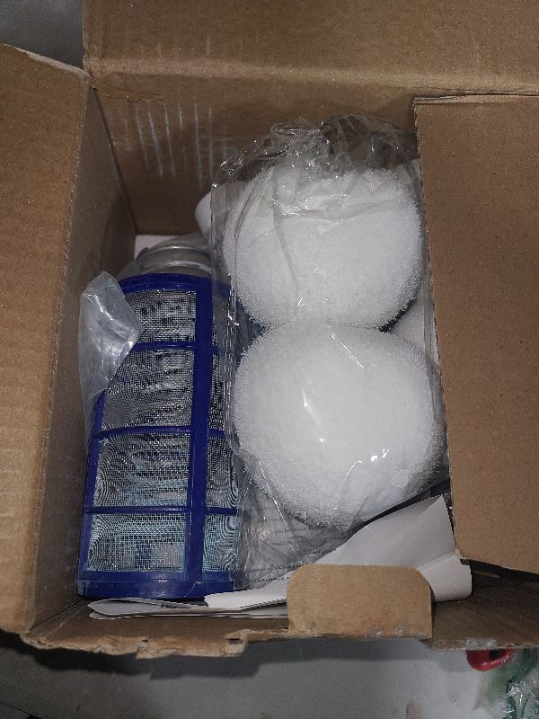 Photo 1 of Qualirey Solar Pool Ionizer Automatic Floating Pool Cleaner, Pool Water Purifier Ionizer with 4 Pcs Scum Eliminating Ball, for Above Ground and Inground Pools, up to 35, 000 Gallons (with LED Light)