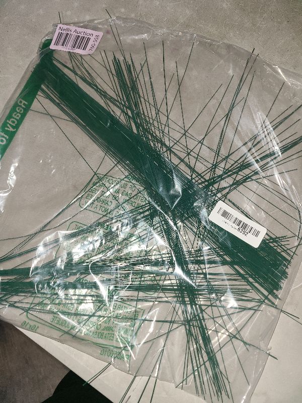 Photo 1 of 200 Pcs 22 Gauge Floral Stem Wire, 16 Inch Dark Green Floral Wire for Artificial Flower Arrangements, Bouquet Stem Wrapping, Wreath Making