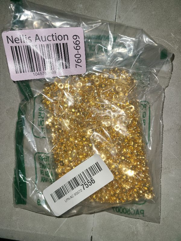 Photo 1 of 1500pcs 6mm Gold Flat Round Spacer Beads Disc Loose Jewelry Making Beads for DIY Bracelet Necklace Earring Craft Supplies