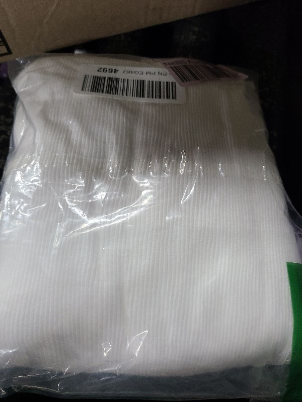 Photo 1 of Hanes Men's Moisture-Wicking Ribbed, Lightweight Cotton Tank Undershirts, White , Small ,6 Count ( Pack of 1)