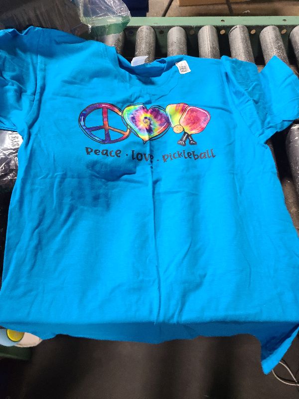 Photo 1 of 
4.0
4.0 out of 5 stars
(1)
Tie Dye Peace Love Pickleball Lovers Cute Pickleball T-Shirt size s