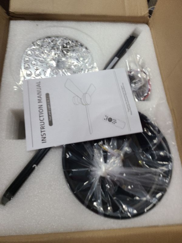 Photo 1 of Dgguo Ceiling Fans with Lights, 42 Inch Low Profile Ceiling Fan with Light and Remote Control, Reversible, LED Dimmable for Bedroom Living Room Indoor/Outdoor Patio Use