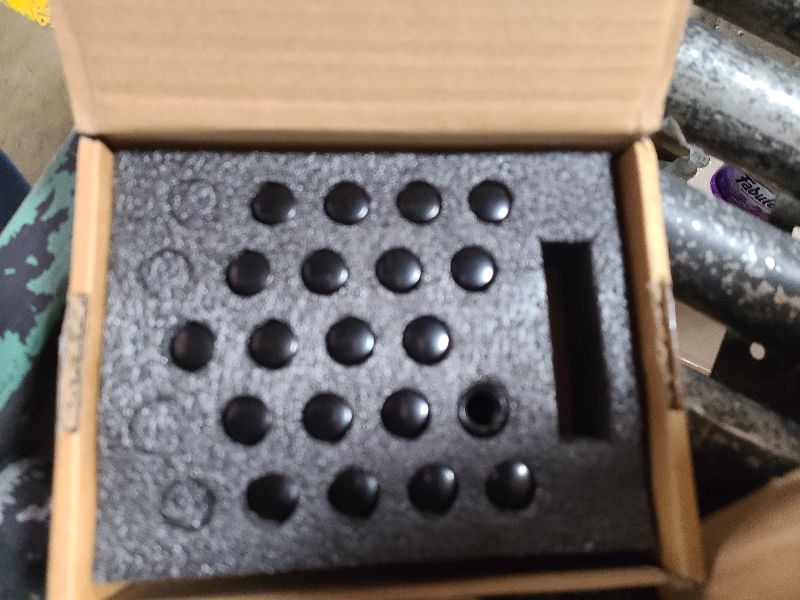 Photo 1 of 20PCS M12x1.25 Spline Lug Nuts, Black 6 Spline Aftermarket Lug Nuts for Infiniti G35 G37 Nissan 350Z 370Z Subaru Impreza Outback Forester Tuner Wheels One Socket Key,Closed End Bulge Acorn Lug Nut