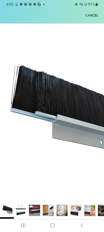 Photo 1 of 2 pcs Door Brush Bottom Sw ....L ....Golden 