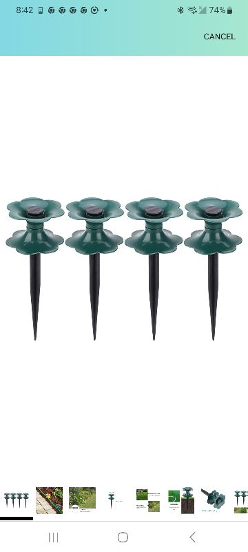 Photo 1 of 4Pcs Hose Guide Stakes for Garden - Durable PVC Watering Pipe Wheels for Effective Plant Care Easy Installation 9 84