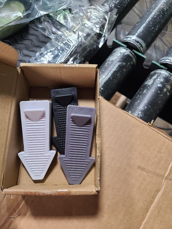Photo 1 of 4Pcs Anti Slip Rubber Doors Stoppers for Door Bottom on Floor, DoorStopper Wedge for Under Door, Cute Door Stops, Stackable Doorstops in Four Colors