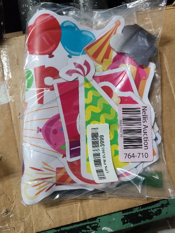 Photo 1 of 14 Pcs Birthday Car Decorations Door Decorations Birthday Banners Reflective Magnet Stickers Balloon Box Colorful Magnets for Car Refrigerator Door Metal Surface(Cake)