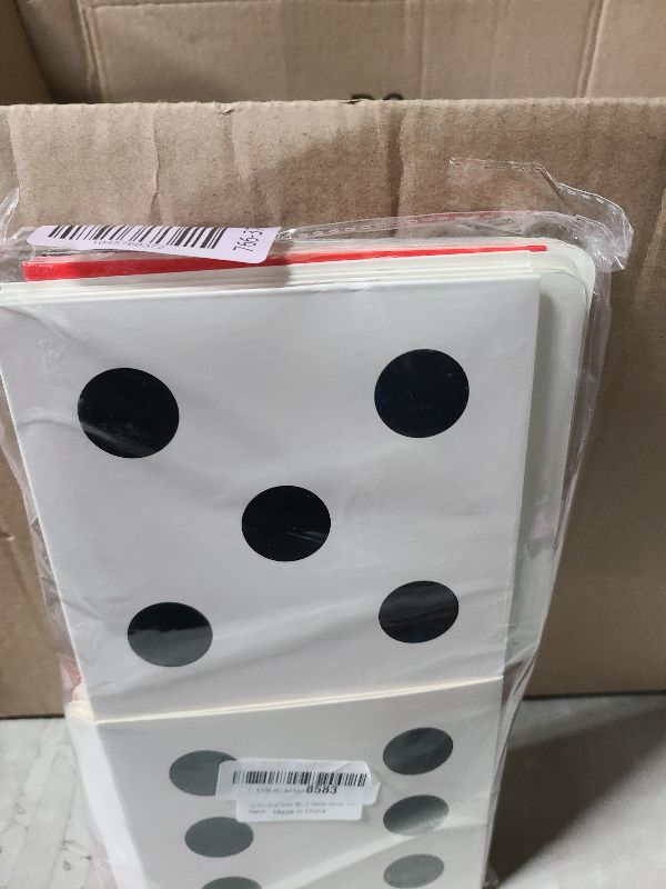 Photo 1 of 12 Pcs Dice Favor Boxes 6 x 6 x 6 Inch dice Boxes Bulk for centerpieces Casino Party Decorations Game Night Decorations Casino Themed Party Goodie Boxes Gift Box (Black, White, Red)