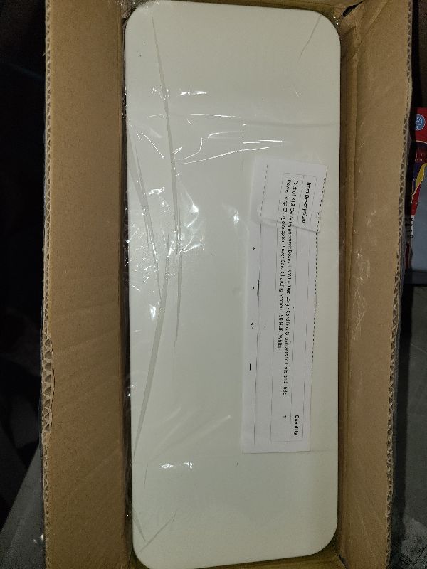 Photo 1 of [Set of 3] 3 Cable Management Boxes + 3 Wire Ties, Large Cord Box Organizers to Hold and Hide Power Strip Charger Adapter Power Cord Charging Station USB HUB (White)