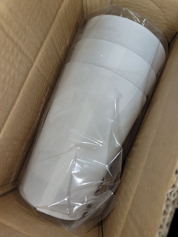 Photo 1 of 3 Pack White Lamp Shades, Mini Fabric Lampshades Replacement, 3.4x4.8x6.9 inch, DIY Natural Linen Hand Woven Lampshade for Floor Light, Hemp Rope Pendant Light, Vanity Lights, Table Lamp, Wall Sconce