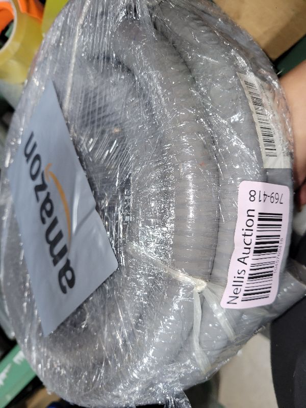 Photo 1 of 3/4 Inch 25ft Electrical Conduit Kit UL Certification,Flexible Non Metallic Liquid Tight Electrical Conduit,Flexible Metallic Conduit with 5 Straight and 3 90-Degree Conduit Connector Fittings