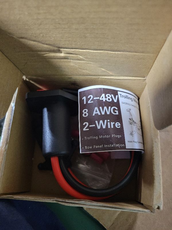 Photo 1 of 40A Waterproof Trolling Motor Plug & Receptacle Set for Minn Kota Marine Boats 12-48V System - Quick Connect with 2 Pre-Wired Male/Female Connectors