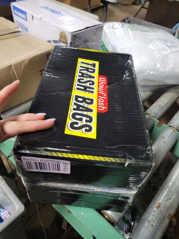 Photo 1 of 100 Count 55-60 Gallon Trash Bags, Sturdy & Tear-Resistant Commercial Can Liners 55 Gallon, Large Garbage Bags, Large Black Trash Bags for Commercial, Lawn and Leaf Bags